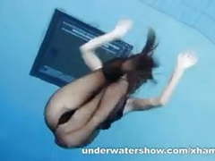Find-Best-Pantyhose.com presents: Zuzanna is swimming in pantyhose in the pool