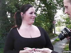 Find-Best-Pantyhose.com presents: Street hooker picks up and fucks plump brunette