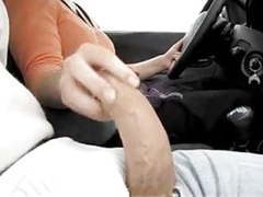 Find-Best-Pantyhose.com presents: Car drive handjob