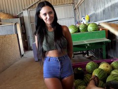 Find-Best-Pantyhose.com presents: Gina ferocious with natural tits and hot ass gets fucked hard, Couple, Hardcore, Brunettes, Long Hair, Latina, MILF, Shorts, Pussy Licking, Blowjob, Big Tits, Natural Tits, Hot Ass