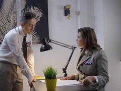 Find-Best-Pantyhose.com presents: Rebecca volpetti wearing nylon stockings getting fucked hard