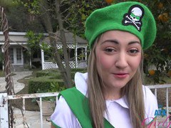 Find-Best-Pantyhose.com presents: Horny lily adams with natural tits enjoys while being fucked