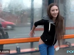 Find-Best-Pantyhose.com presents: Beautiful girl has fun playing in public
