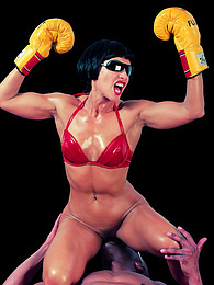 Find-Best-Pantyhose.com presents: Strong Shagal won't stop untill this Big Black Cock is KO
