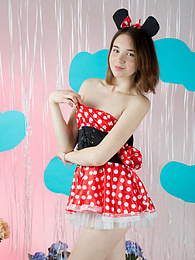 Find-Best-Pantyhose.com presents: Breathtaking slender chick got rid of innocent clothing quickly and spread those smooth legs while showing her moist areas.