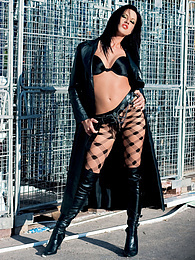 Find-Best-Pantyhose.com presents: Lollybadcock Has a Horny Photoshoot With Dildos Outdoors